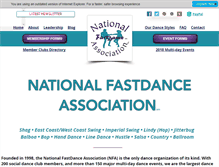 Tablet Screenshot of fastdancers.com